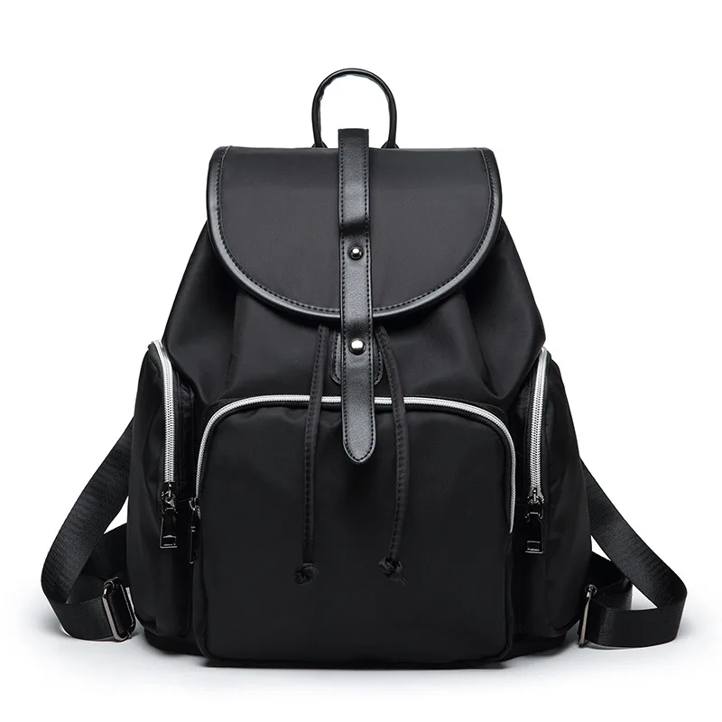 

CHALLEN Casual Women Backpack Oxford Female Backpack Fashion Black School Bags For Teenager Girls Zipper Mochila Sac A Dos