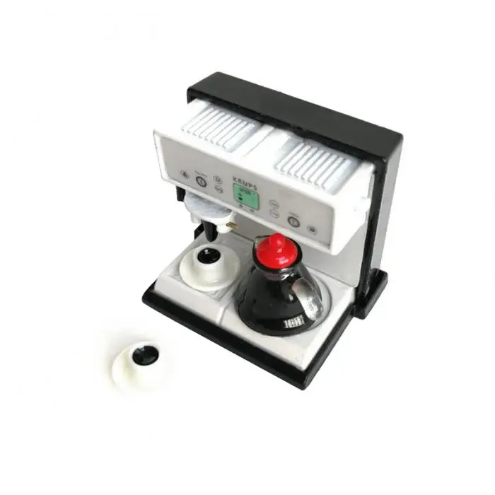 Кукольный домик 1:12 миниатюрный кухня Expresso кофеварка машина с горшок чашки набор S7JN