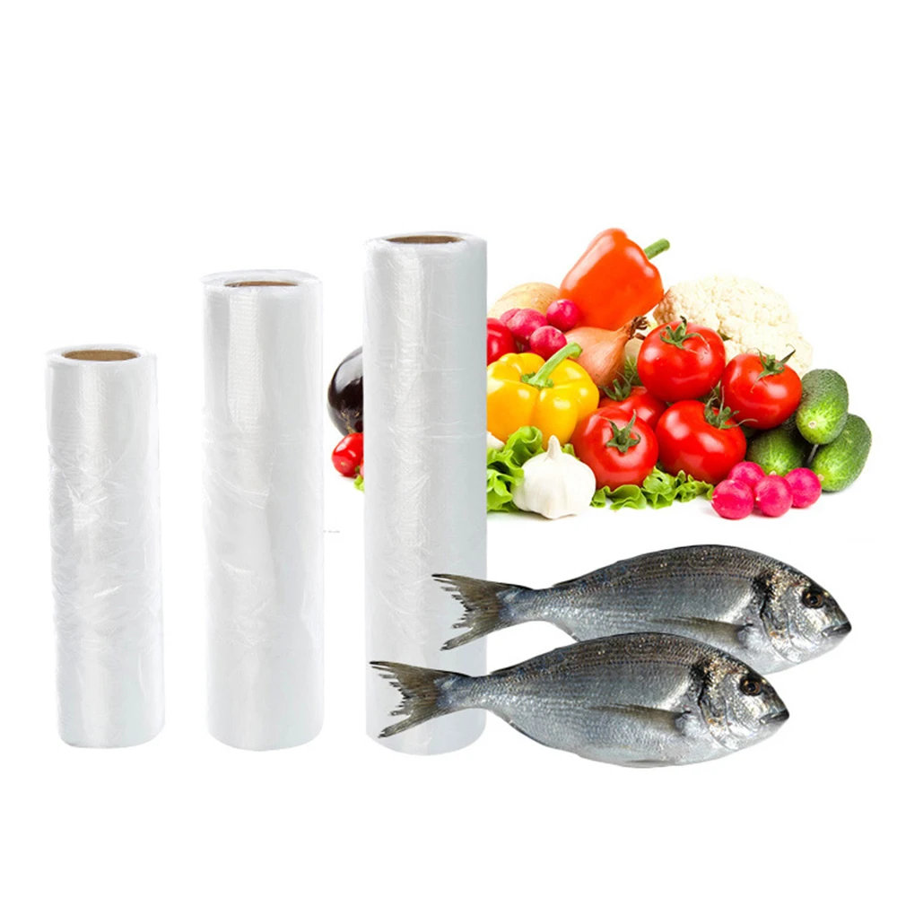 

100 Pcs Transparent Fresh Plastic Bags Food Storage Portable Food Bag One-time Thick Hand Tear Bag Food Preservation Bag