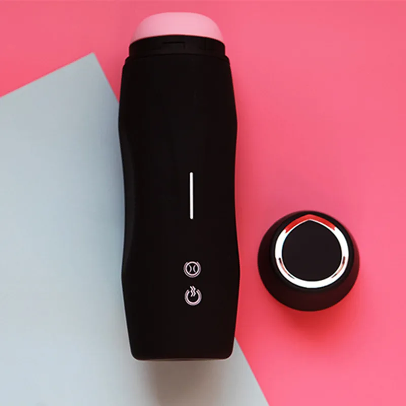 Auto Airbag Masturbation Cup Male Penis Pocket Tube Deep Throat Suck Heating 8 Modes Vibrator Adult Sex Toys for Men Masturbator (9)