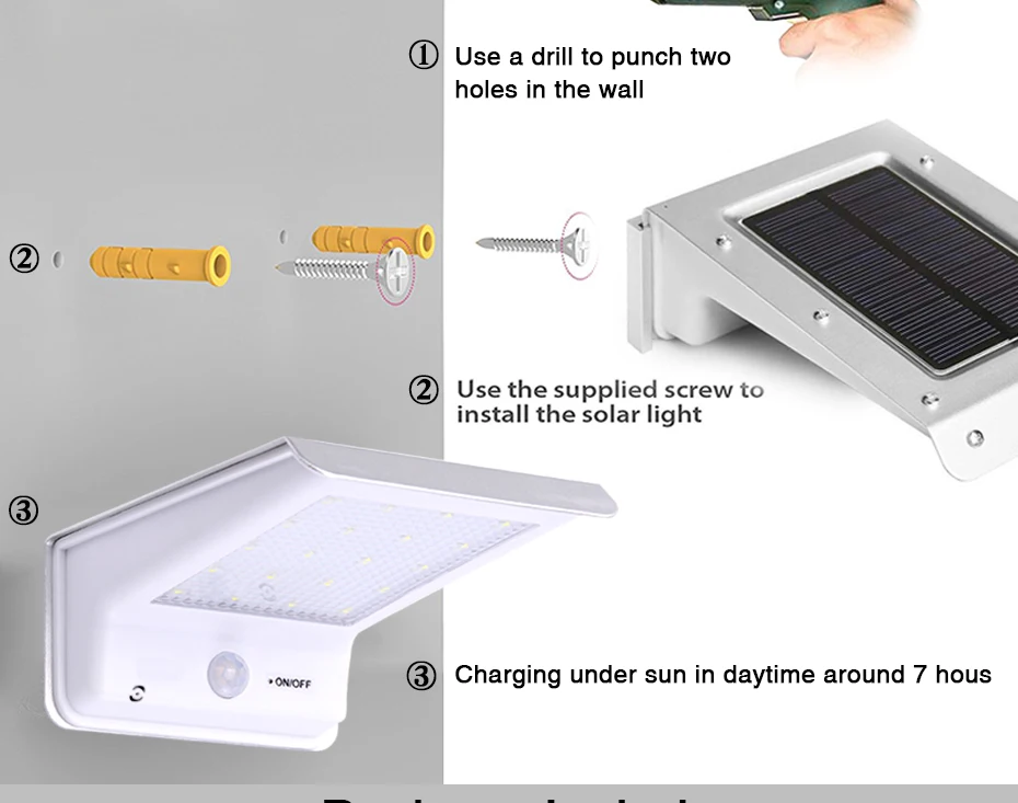 Sensor de Movimento ao ar Movido a Energia Solar para a Segurança do Jardim Ip65 à Prova Solar Luz Pir Livre Luzes Caminho Rua d' Água Lâmpada 4 Pcs 20 Led 18 High Quality solar light