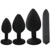 Small Medium Large Silicone Butt Plug with Jewelry Dildo Bullet Vibrator Prostate Massager Anal Sex Toys for Woman Men Gay 1