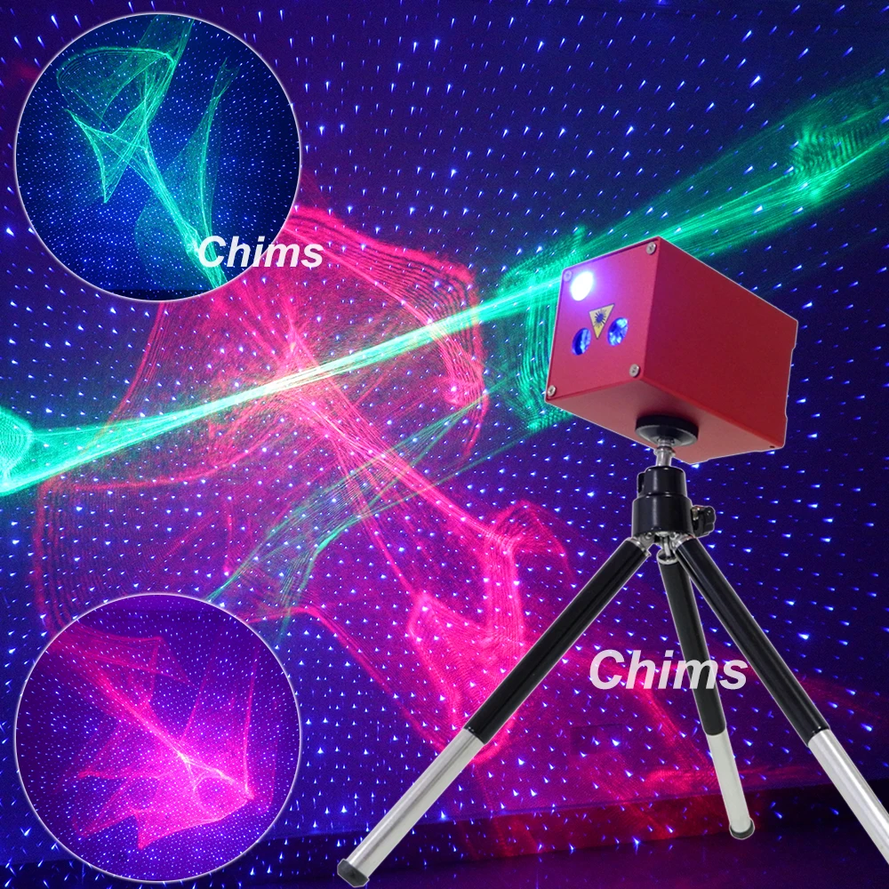 Chims мини портативное Лазерное освещение беспроводная перезаряжаемая RGB Аврора Метеор Звезда проектор Открытый путешествия Кемпинг Рождественская вечеринка