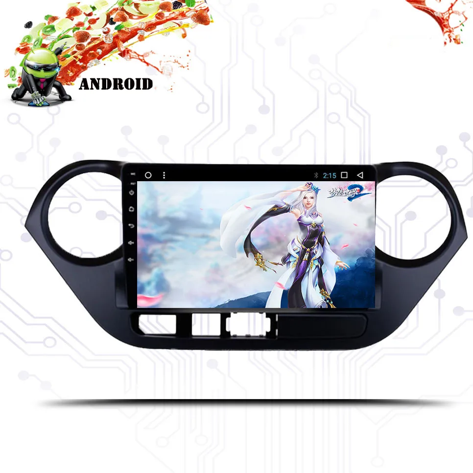 Best Car radio Multimedia dvd player 9" android 9.1 For Hyundai i10 2013-18 stereo gps audio head unit tape recorder Stereo 3