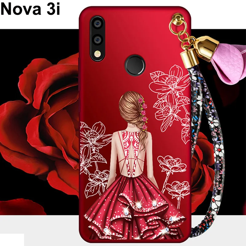 Для huawei Nova 3i чехол милые девушки мягкий для телефона Nova3i 3 Защита основа