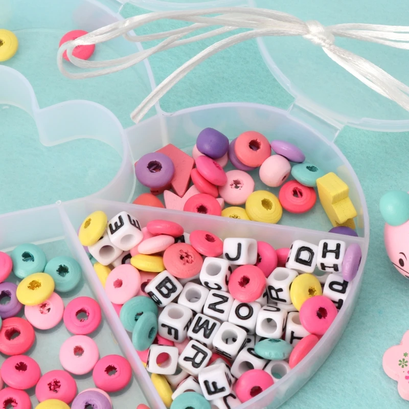 Baby Pacifier Chain Set Unfinished Wooden Beads Diy Jewelry Pacifier Clips Gift Baby Pacifier Accessories