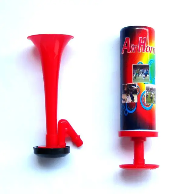 Kunststoff rohr Vuvuzela Low Voice Fans jubeln Fußball Air Horn Licht  Lautsprecher Cheerleading Fans Hörner drücken die Pumpe Gas Luft Hörner -  AliExpress