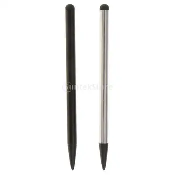 

2Pieces Black and Silver Capacitive Pen Touch Screen Stylus Pens for Tablet/ipad