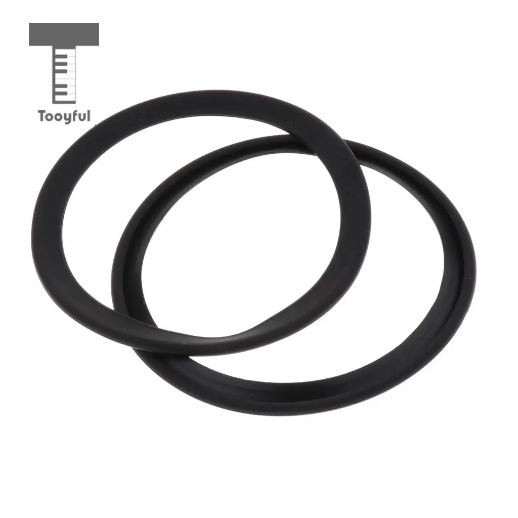 2pcs Saxophone Mute Ring Bell Protector Sax Silencer for Sax Parts Black