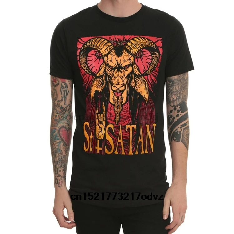 

Men T Shirt Fashion Arch Enemy Satan Punk Rock Summer Dress Printed Tops T-shirt Men T Shirt Print Cotton Short Sleeve T-Shirt