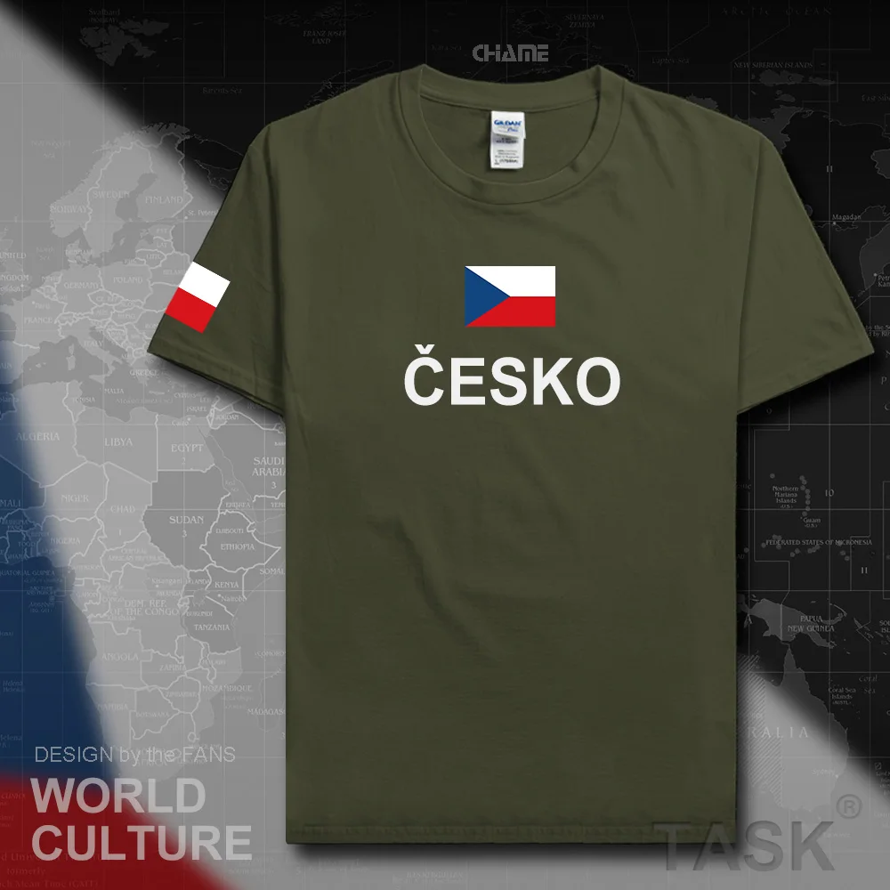Мужская футболка из 100% хлопка с флагом страны и Чехией|men fashion t shirt|men shirtmens shirts |