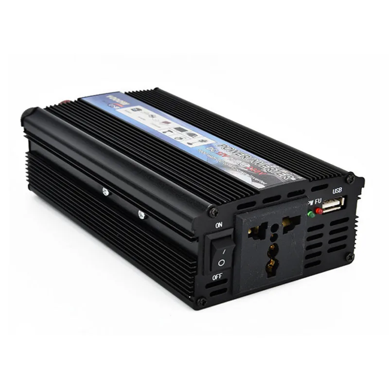 1000 Вт инвертирующий усилитель мощности для автомобиля с USB DC 12 V/24 V к AC 220 V/110 V Автомобильное зарядное устройство Преобразователи мощности