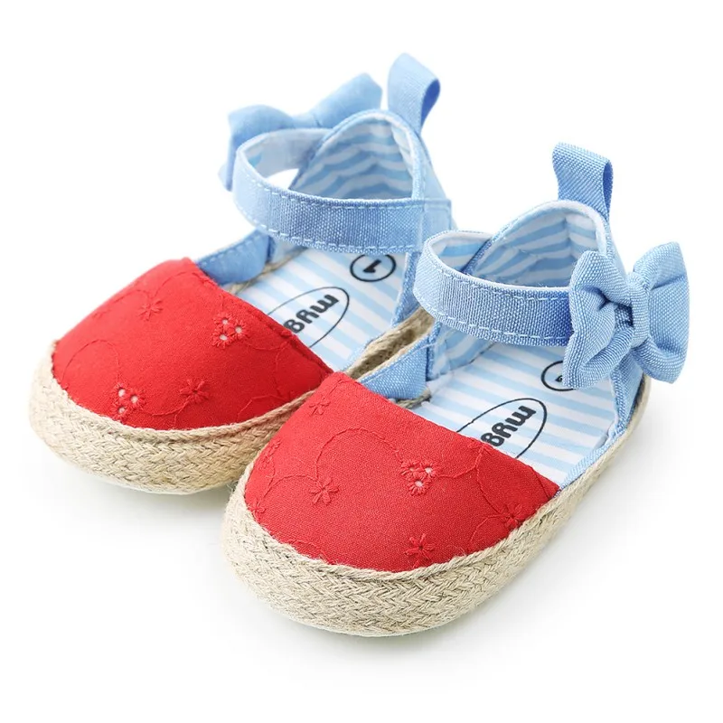 

2018 Fashion Summer Shoes Butterfly Section Two-Color Mosaic Slip Toddler First Walkers Shoes