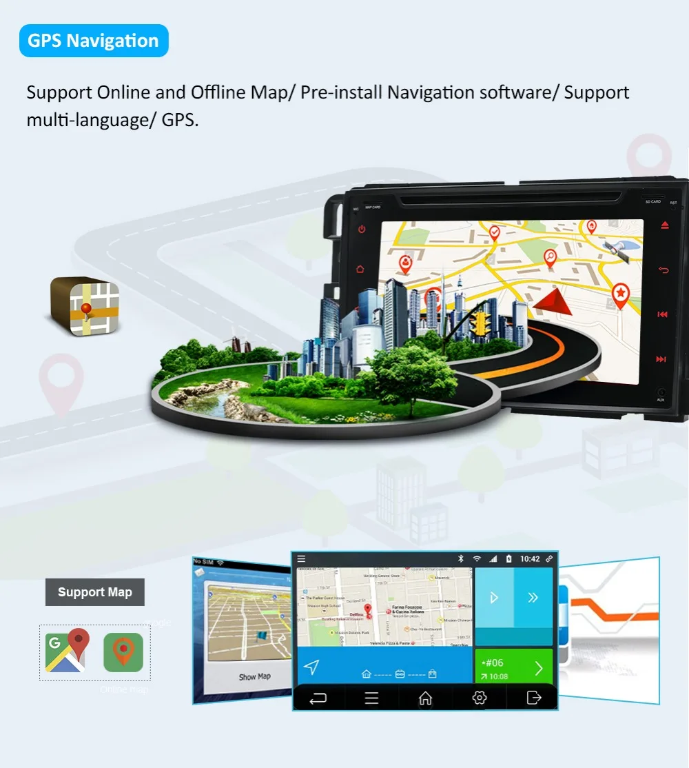 Cheap 1024*600 Octa Core Android 9 Car DVD Player For GMC Yukon Savana Sierra Tahoe Acadia Denali Chevrolet Chevy Radio GPS Stereo SWC 11
