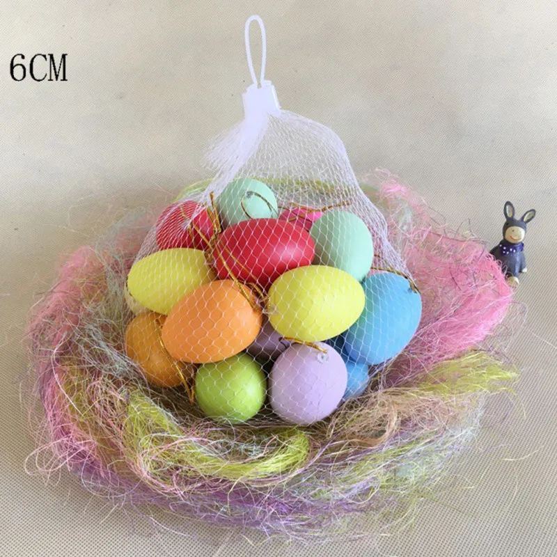 10 20pcs Easter Plastic Duck Chicken Goose Colored Eggs Diy
