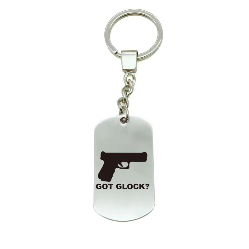 Fashion Gun GOT GLOCK keychain DIY bag Pendant Key Chain Holder Car