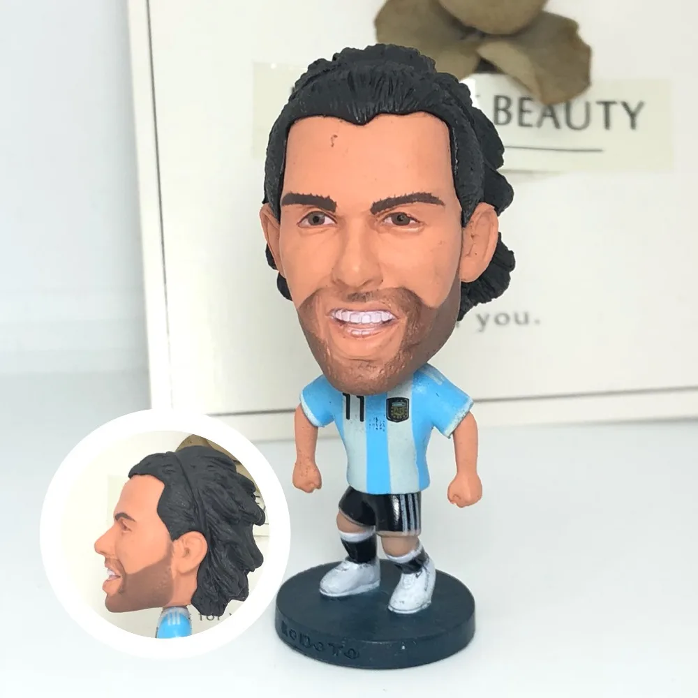 Футбольные Звезды классика #11 Tevez подвижные суставы Смола Модель игрушки фигурка