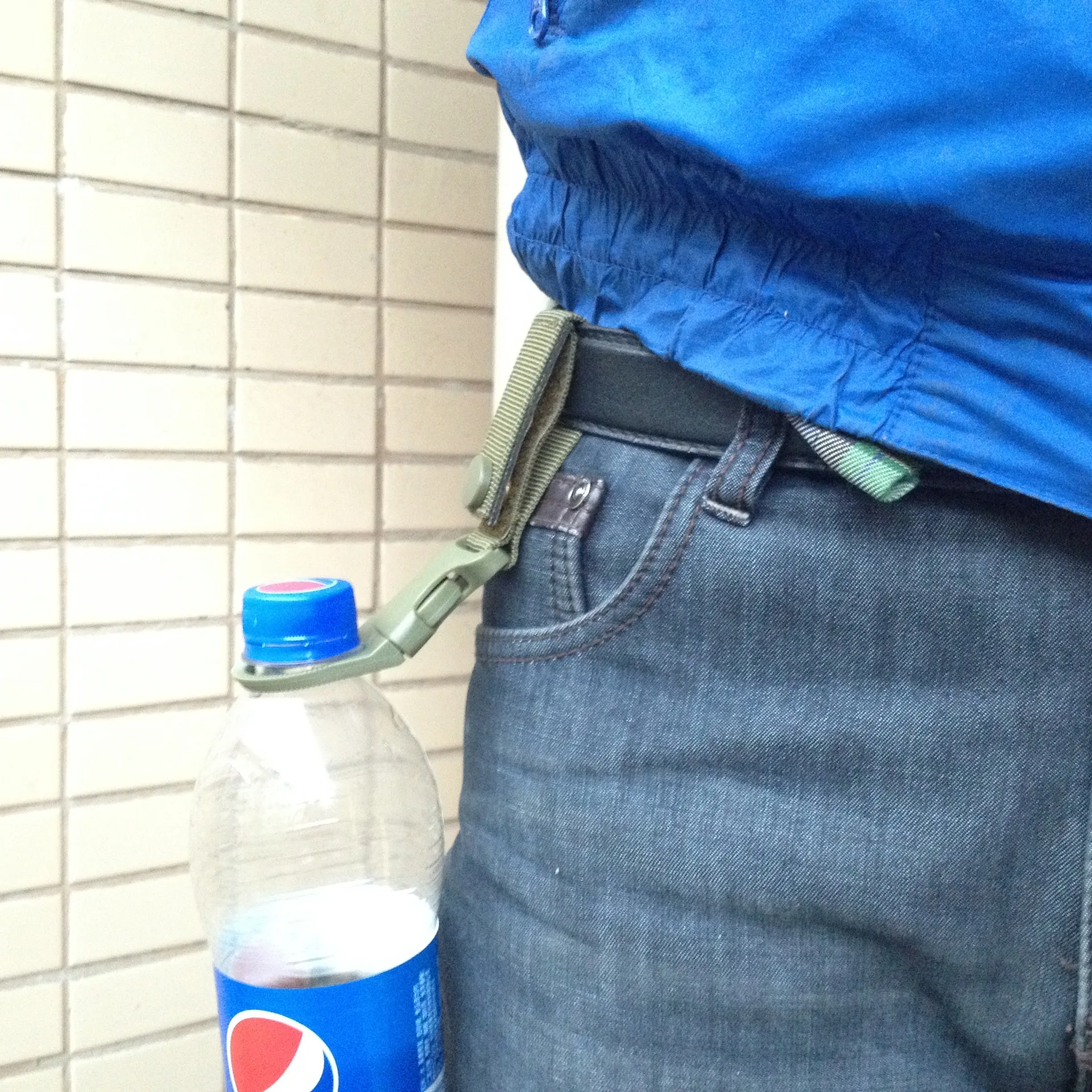 Edc Gear 2pcs/lot Nylon Molle Webbing Backpack Hook Camping Carabiner