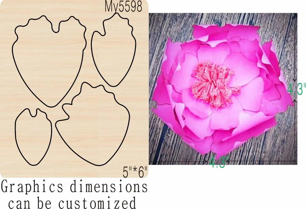 

Flower new wooden mould cutting dies for scrapbooking Thickness-15.8mm