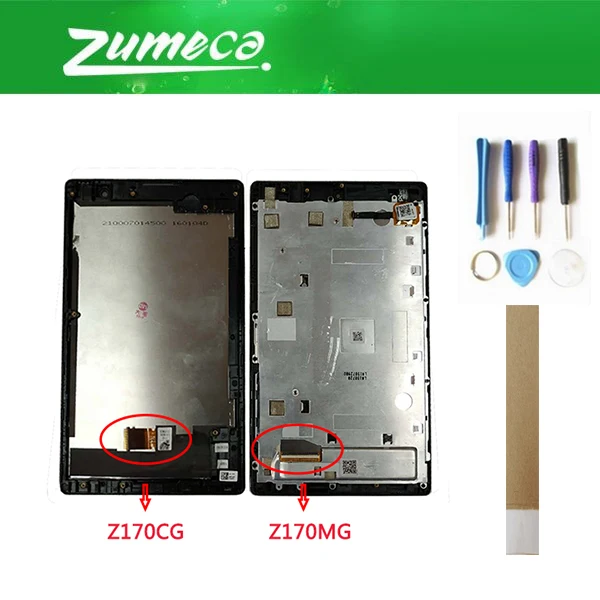 Vivienne853 Offerte 7 0 Per Asus Zenpad C Z170mg Z170cg P01y P01z Z170 Display Lcd Touch Screen Del Pannello Con Cornice Di Colore Nero Nastro Tool Miglior Prezzo Online