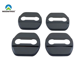 

4 pcs Black Car Door Lock Protective Cover for Nissan Murano Micra Versa Sentra