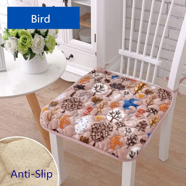 40*40cm Fashion Leopard Print Anti Slip Chair Cushion Seat Mat Home