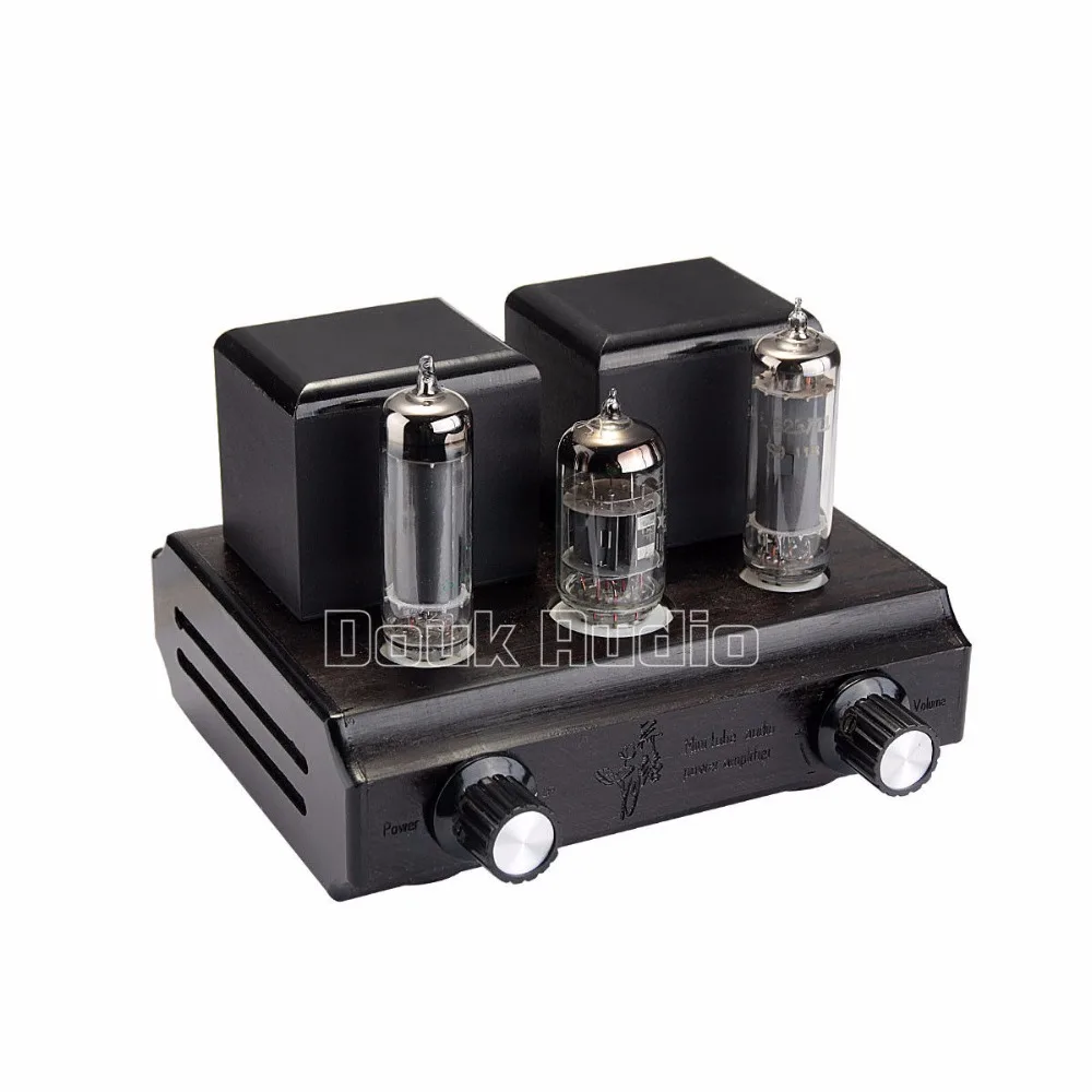 Douk Audio Mini Vacuum&Valve Single-Ended Class A Tube Amplifier Stereo Desktop Power Amp 2.5W*2 Pure Handmade boyun hifi el34 valve tube amplifier 2 0 channel stereo single ended class a amp 12w 2 finished product 110 240v