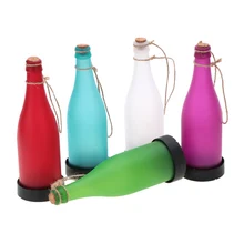 5 шт. на солнечных батареях свет чувство вино с пробкой бутылка светодиодный подвесной светильник для приготовления пищи на воздухе вечерние Сад Двор Путь Декор