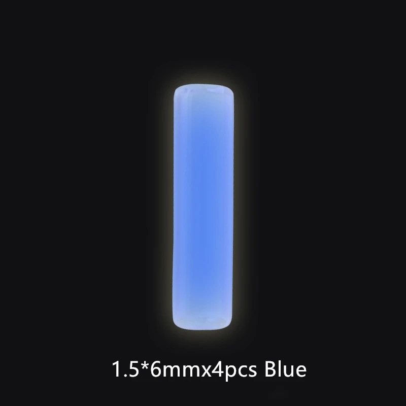 Титановый сплав тритиевая трубка сигнальный светильник самосветящийся кулон наружный сигнал аксессуары для браслетов колье нож бусины - Цвет: 4pcs Tritium Blue