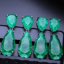 Винтажные серьги-гвоздики в форме капли воды, длинные серьги с кисточками, массивные ювелирные изделия для женщин, модные ювелирные изделия EFX001782