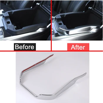 

For Landrover Range Rover Sport RR Sport 2014-2017 Silver ABS Chrome Interior Central Armrest Box Trim Car-styling Accessories