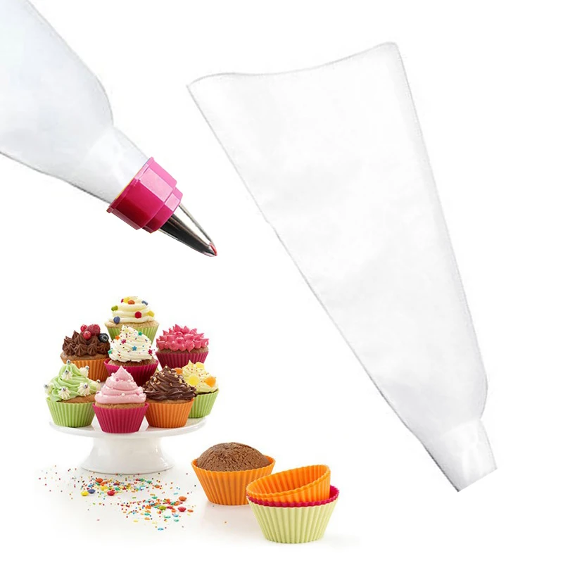 

New Cream Bag Reusable Confectionery Plastic Icing Piping Cream Pastry Bag Baking Decorating Tool Squeeze Nozzle Cake Decorating