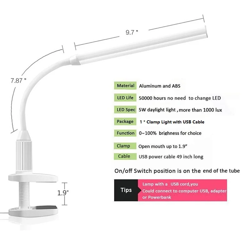 Lâmpadas de Mesa mesa de luz stepless regulável Fonte de Luz : Lâmpadas Led
