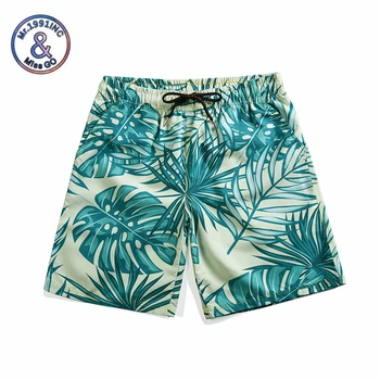 Mr.1991INC Men Beach Shorts Quick Drying Tropical Style Plant Print Board Shorts Palm Tree Leaves Male Bermudas Boardshorts mr 1991inc