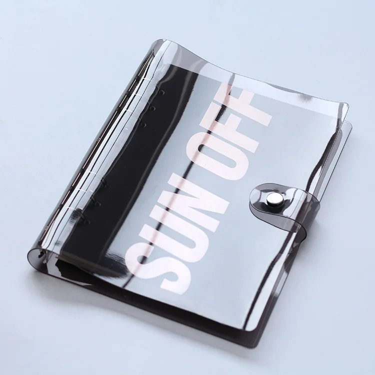 2018 New Creative Loose Leaf Notebook PVC Transparent Cover Diary Book Soft Black Shell A5 A6 Cool New Notepad Planner Pad 2018 New Creative Loose Leaf Notebook PVC Transparent Cover Diary Book Soft Black Shell A5 A6 Cool New Notepad Planner Pad