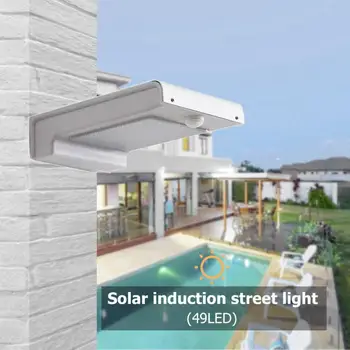 

49LED Solar Infrared Motion Sensor Wall Light Outdoor Garden Security Lamp