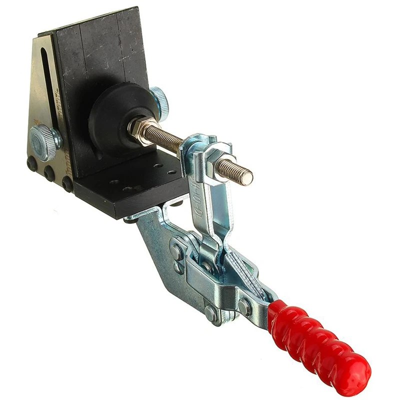 

Wood Oblique Hole Locator Kit Pocket Hole Jig With Clamp Joinery Drill Guide Master Kit Woodworking Tools