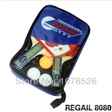 Настольный теннис 2 ракетки+ 3 шарика+ 1 ракетки мешок Длинные ручки дрожания рук пинг-понг Paddle Мячи Спортивные интимные аксессуары Теннис сумка