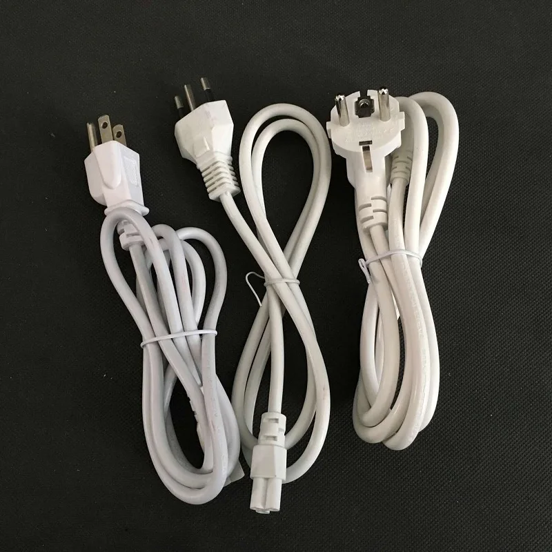 

3.3ft br US EU 3 Prong power cable for Brazil 3 pin 3X075MM T5 led tube light Connector white C5 Outlet Power Adapter Cord Cable