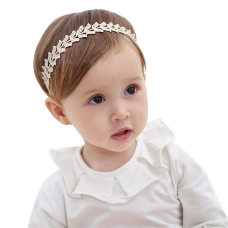 

0~5 Y Headband Baby Wheat color Kids Girls Elastic Hair Accessories For Children Gold Hair Band accessoire