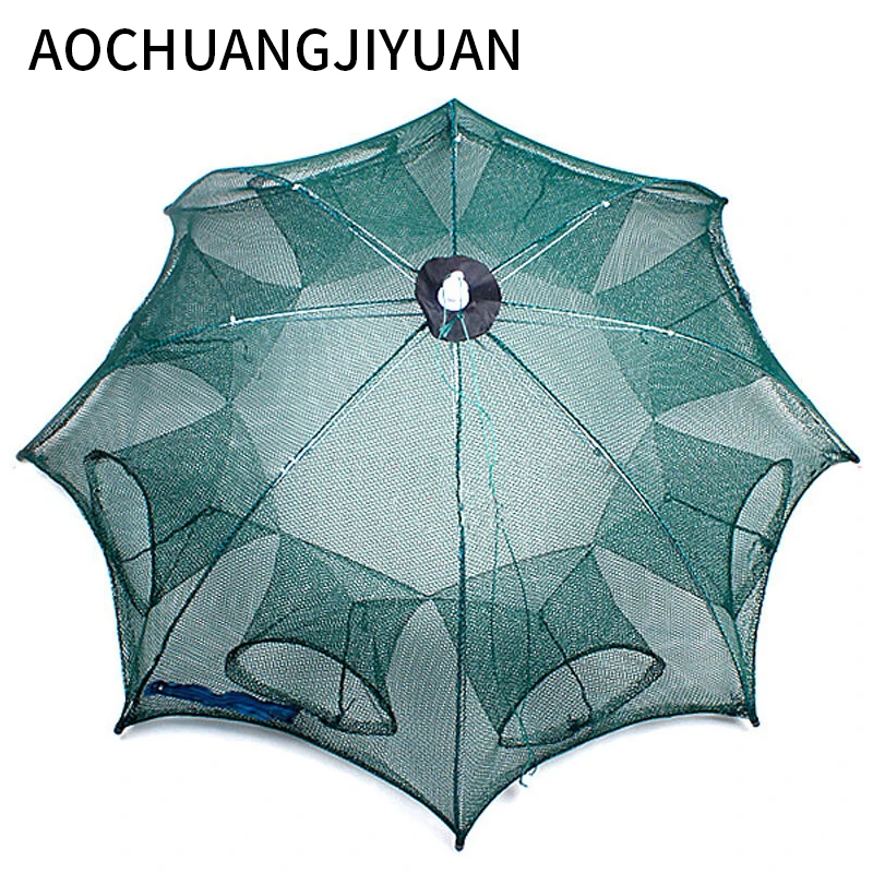 Folded Portable Hexagon 4/6/8/10 Hole Automatic Fishing Shrimp Trap Fishing Net Fish Shrimp Minnow Crab Baits Cast Mesh Trap Folded Portable Hexagon 4/6/8/10 Hole Automatic Fishing Shrimp Trap Fishing Net Fish Shrimp Minnow Crab Baits Cast Mesh Trap