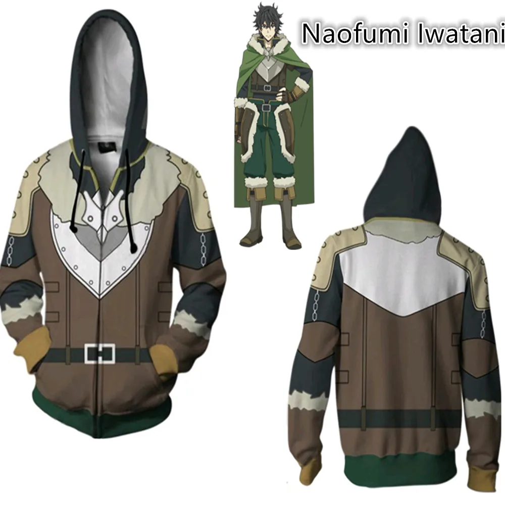 

2019 HOT Anime Tate no Yunnsha no Nariagari Naofumi Iwatani Sweatshirt Jacket Cosplay Costumes Naofumi Iwatani Hoodies suit