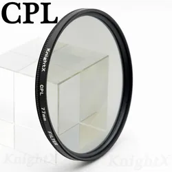 KnightX Multi-Coated Camera Lens Filter Set with UV, CPL, ND, and Star Effects - 52mm (CPL)