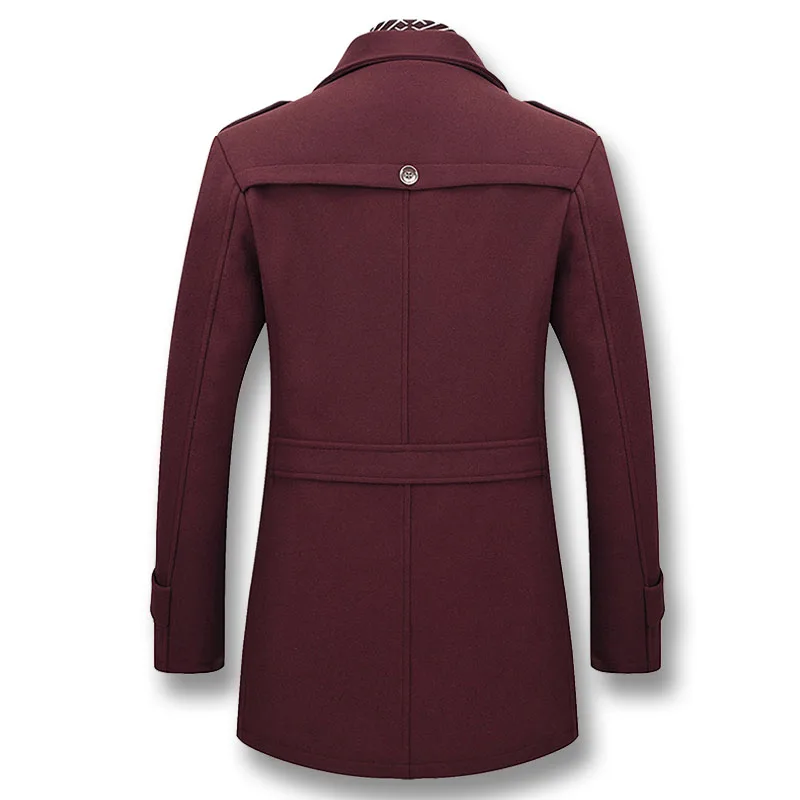 Amovible Épaississement 2018 Fit Écharpe vent Dark yellow navy Et De D'affaires Coupe Automne wine Red Manteau Gray D'hiver Décontractée Hommes camel Pardessus Veste Slim Col zSpqUVGM