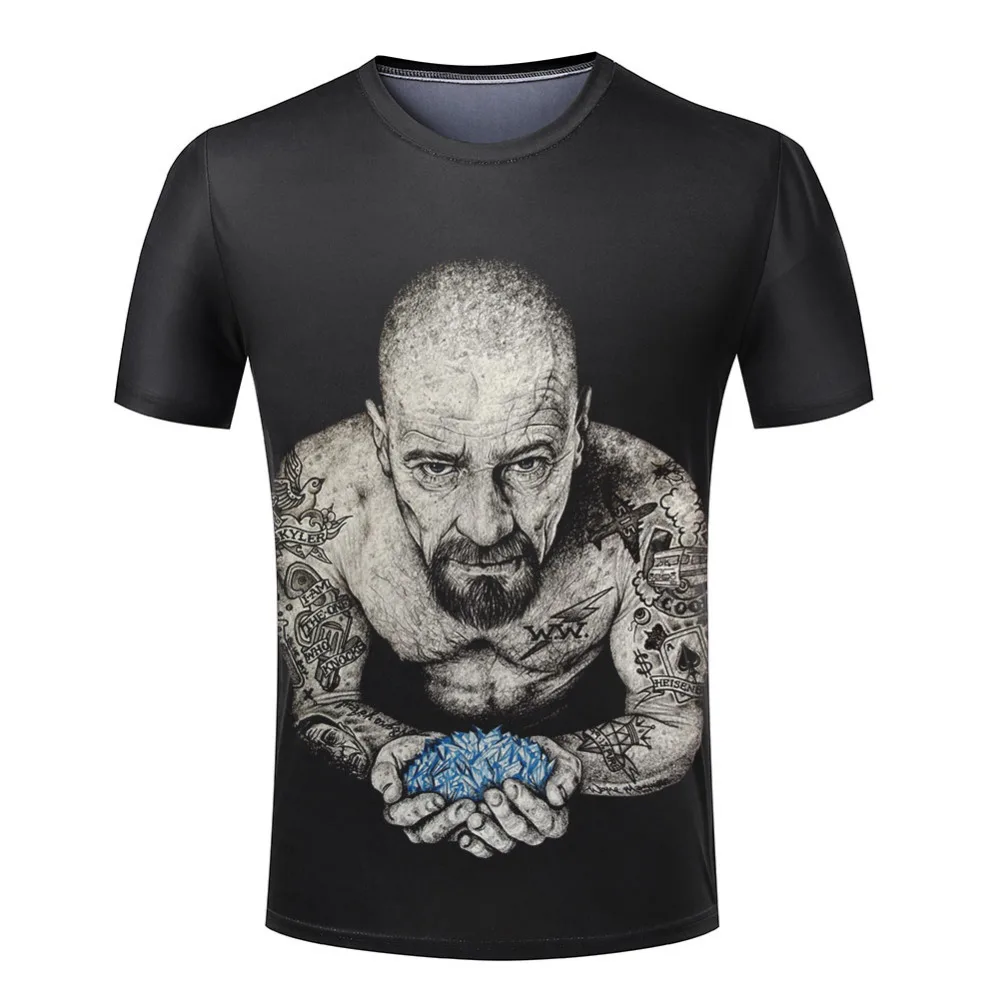 Promotion Tops Tees Breaking Bad T shirt Men Man Hip Hop Printed Body