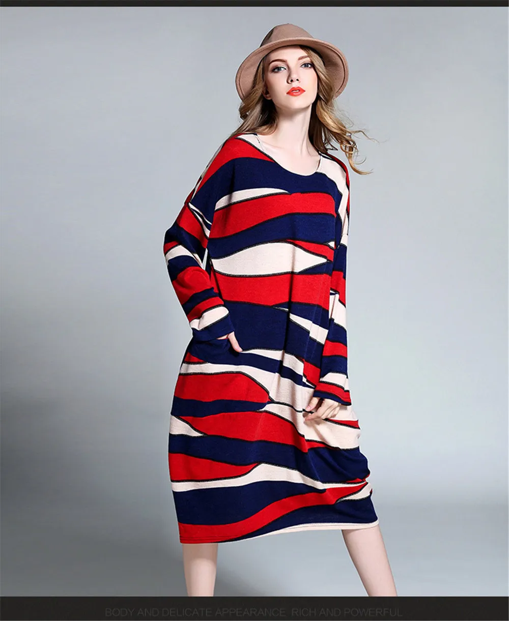 Plus Size XL-XXXXL Knitted Maternity Dress Super loose Winter Dress For women 2017 Autumn&Spring Long Sleeve Warm Dress Vestidos (11)