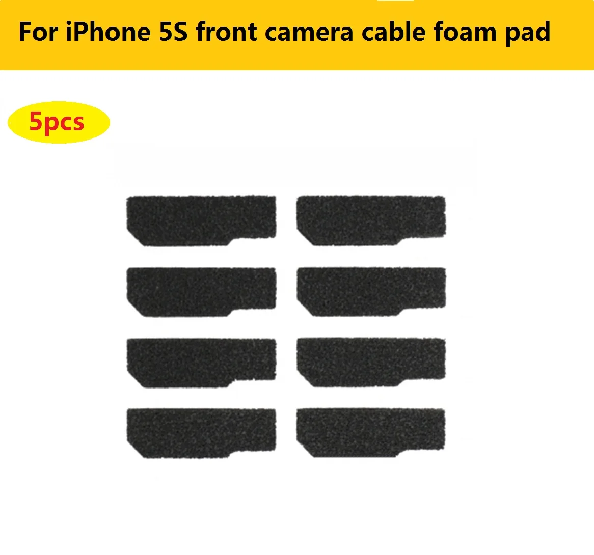 5pcs original front camera flex cable foam pad For iPhone 5S Black glue protect Connector Stickers Replacement repair Parts | Мобильные
