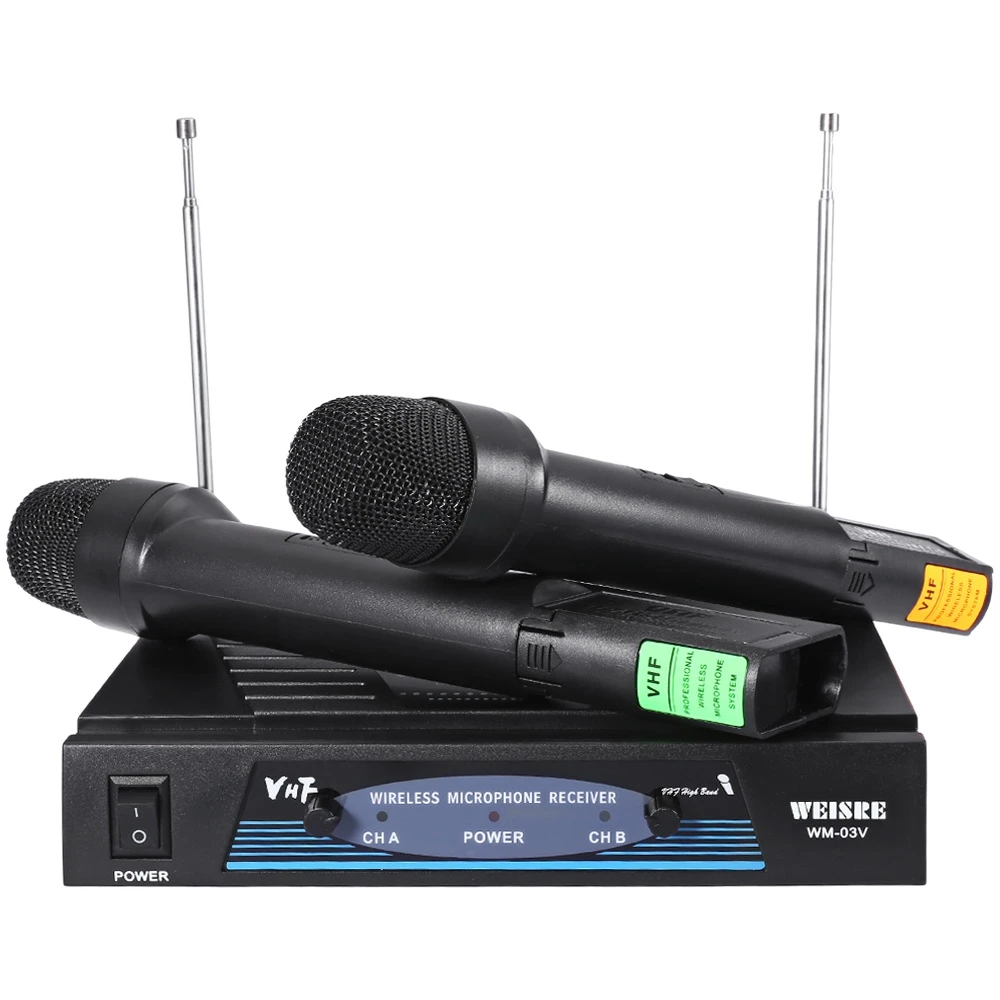 WEISRE WM 03V портативный профессиональный 210 280 МГц караоке беспроводной