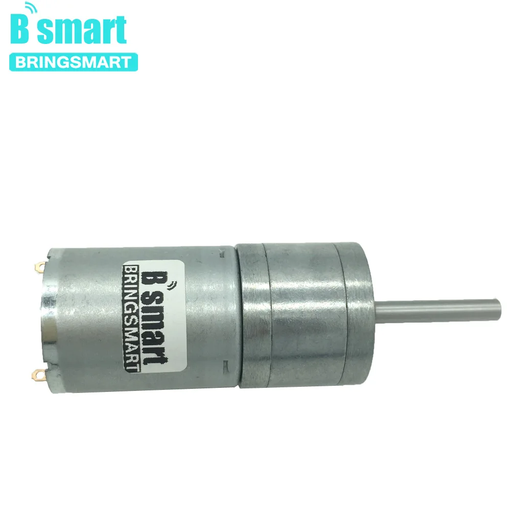 Bringsmart 25GA370 DC 12 Volt Motors 5W 24V Micro Gear Motor 25mm Shaft Adjustable Speed Reversible Small Electric Machine DIY