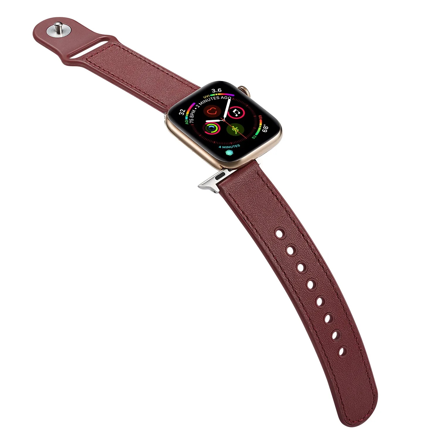 Кожа+ силикон correa для Apple Watch 4 ремешок 42 мм 38 мм 44 мм 40 мм браслет iwatch Band 3 2 аксессуары